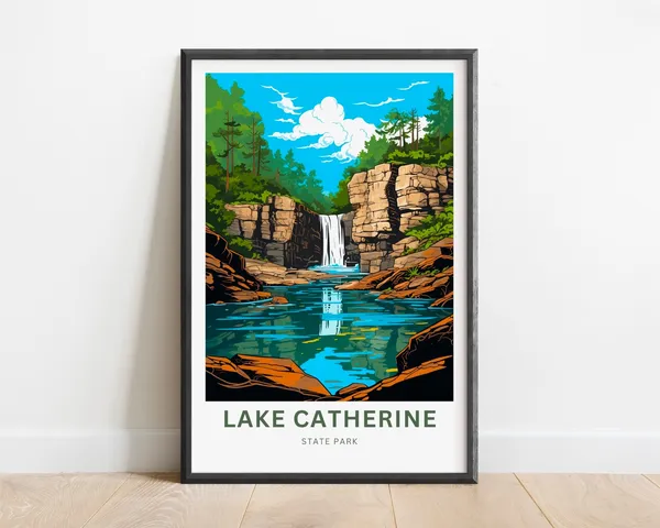 Lake Catherine Travel Print, Arkansas State Park Poster
