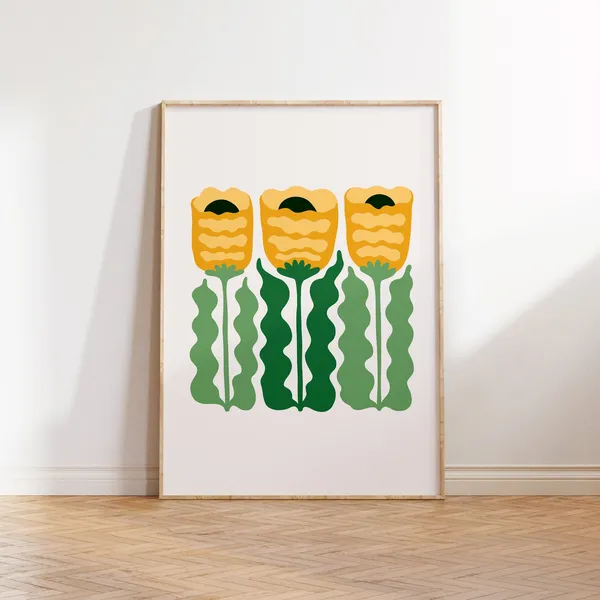 Tropical Jungle Flora Botanical Flower Art Print