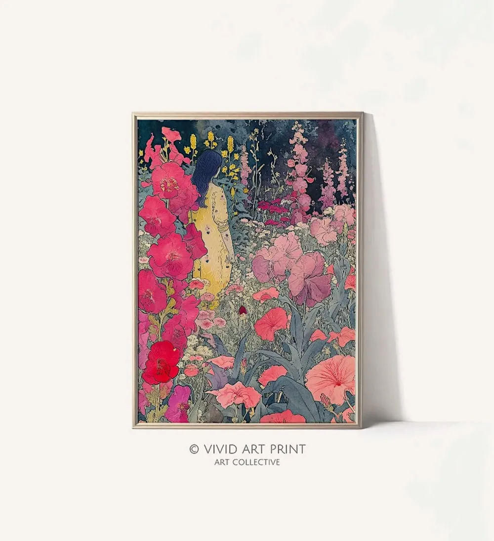 Enchanted Garden Art Print, Vivid Wall Art