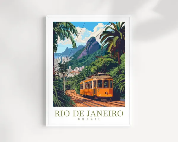 Rio De Janeiro Travel Print Wall Art