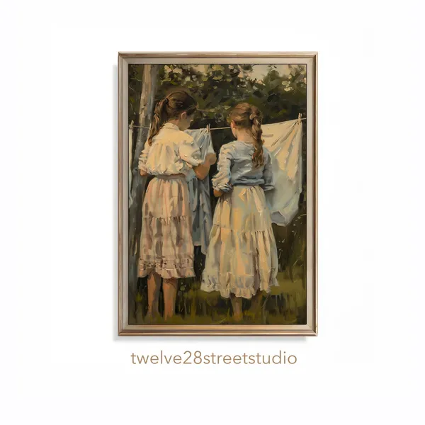 Laundry Room Vintage Farmhouse Art Print