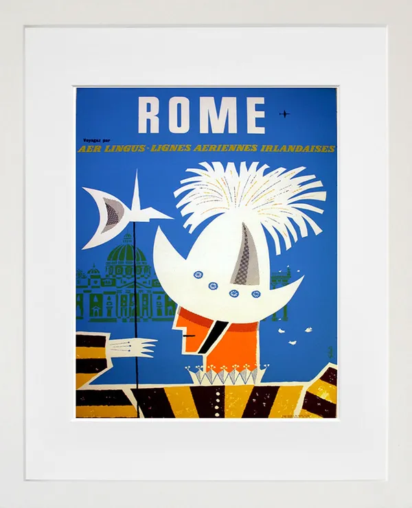 Rome Travel Poster, Europe Wall Decor