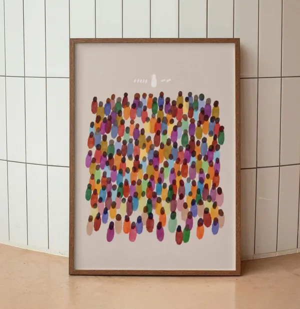 Jesus Feeds 5,000 Bible Verse Art Print