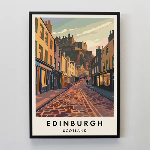 Edinburgh Gift Scotland Travel Poster