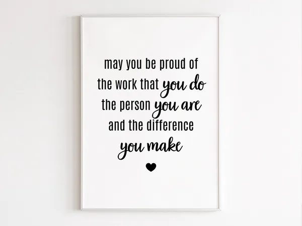 Difference Maker Thank You Mentor Gift Art Print