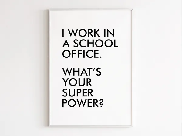 School Office Staff Appreciation Office Manager Art Print