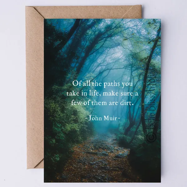 John Muir Nature Quote Art Print, Graduation Gift