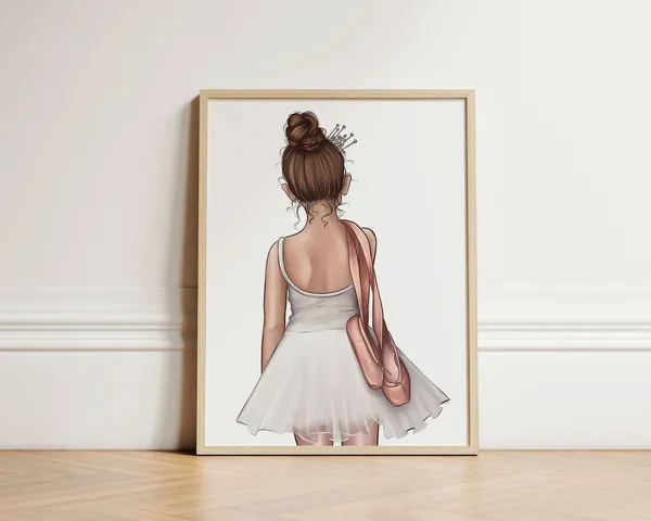 Custom Ballerina Print, Girls Room Dance Poster