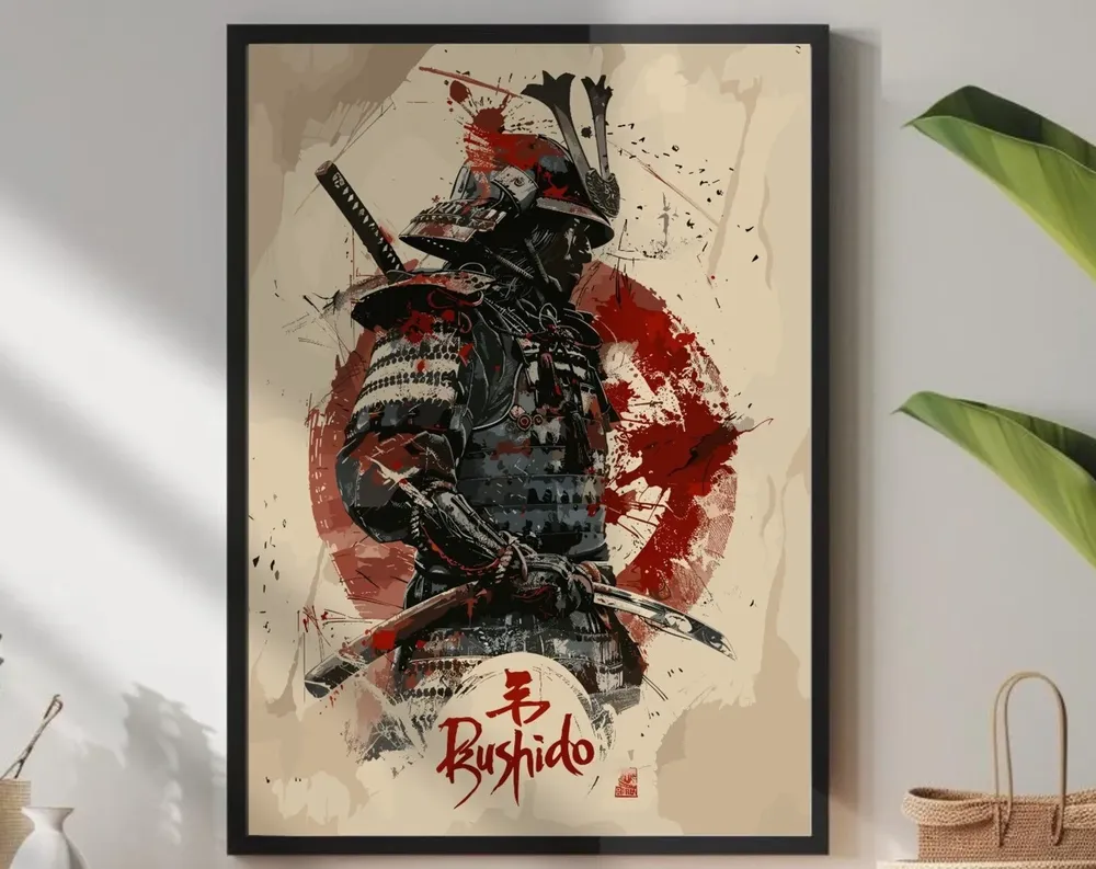 Bushido Code Samurai Warrior Art Print