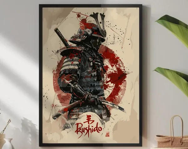 Bushido Code Samurai Warrior Art Print