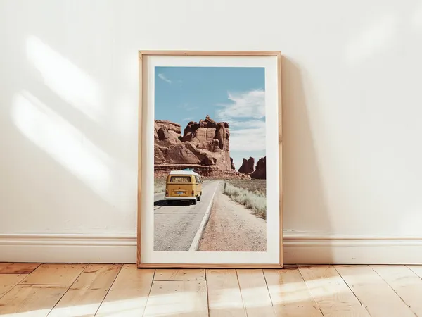 Utah Travel Snapshot, Red Rock Arches Travel Poster