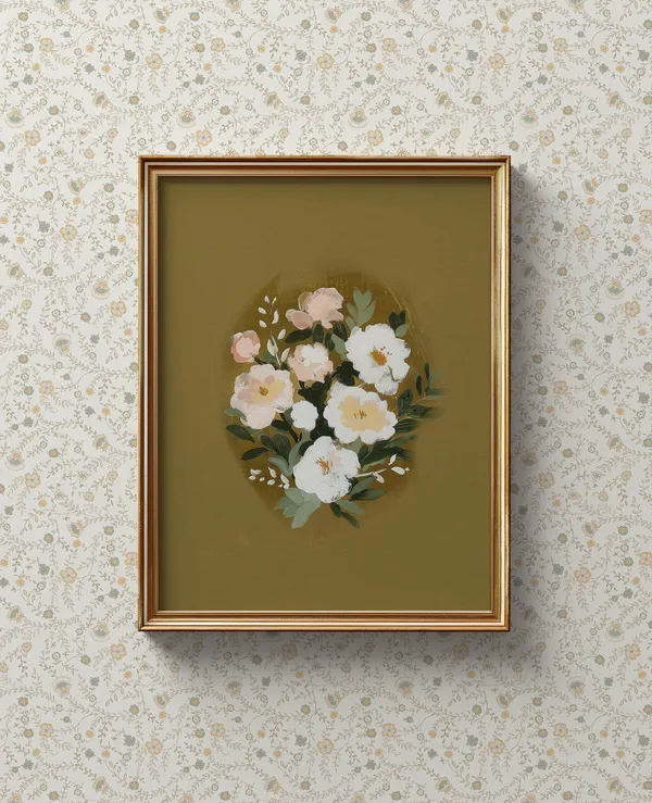 Cottage Core Botanical Wall Art, Victorian Decor