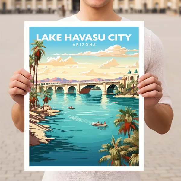 Lake Havasu City Arizona Travel Poster Print