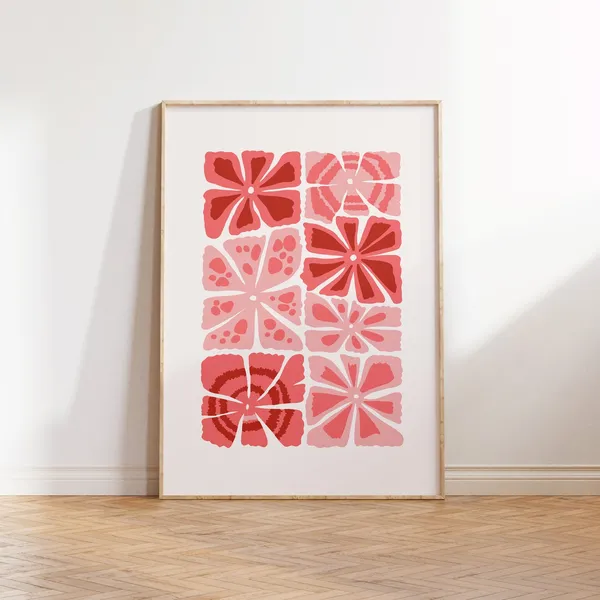 Jungle Flora Tropical Botanical Wall Art Print