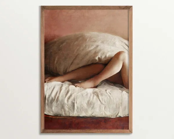 Vintage Nude Portrait, Bedroom Wall Art Print