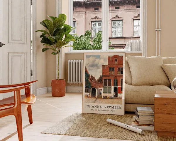 Johannes Vermeer The Little Street Art Print