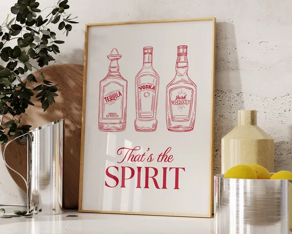 That’s The Spirit Vintage Liquor Bar Art Print