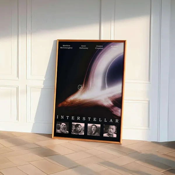 Interstellar Movie Poster Art Print, Christopher Nolan