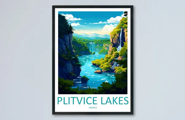 Plitvice Lake National Park Home Decor Poster
