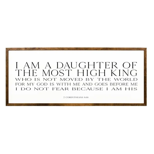 I Am A Daughter Of The King, Nursery Scripture Art Print