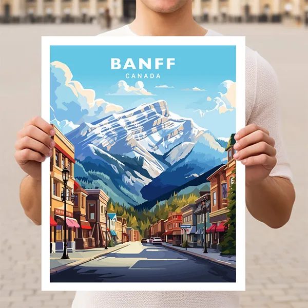 Banff Canada Alberta Travel Poster Print
