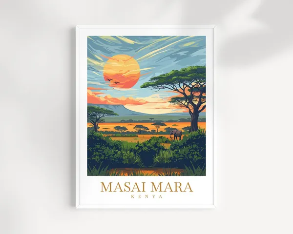 Masai Mara Wall Art Print