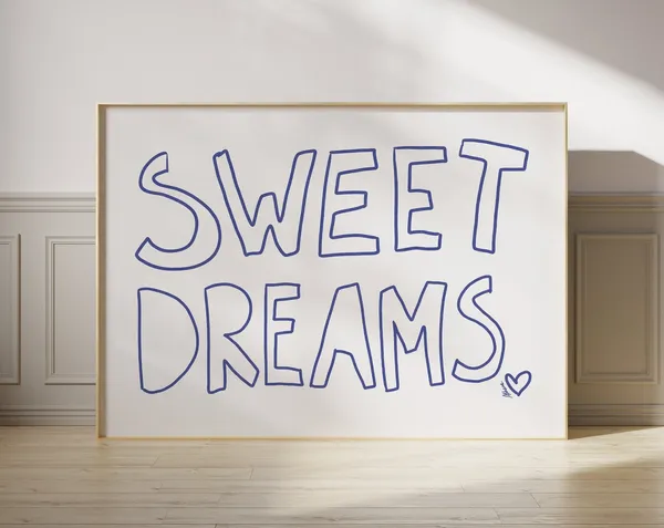 Sweet Dreams Mid-Century Art Print