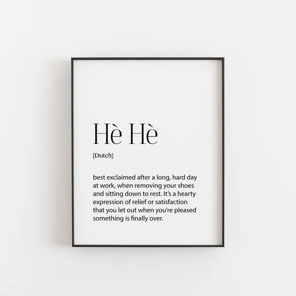 Dutch Art Dictionary Definition Poster Print