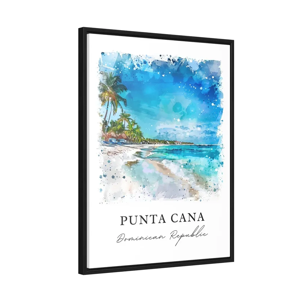Punta Cana Watercolor Travel Poster, Housewarming Gift - Image 2