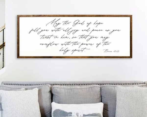 May The God Of Hope, Romans 15:13 Scripture Art Print