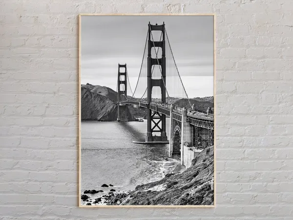 Black And White San Francisco Travel Poster