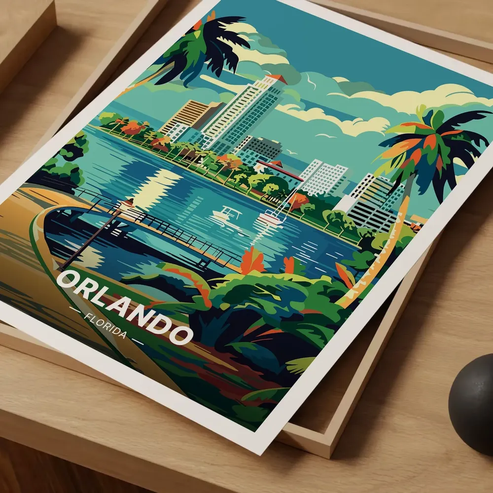 Orlando Beach Travel Poster - Image 3