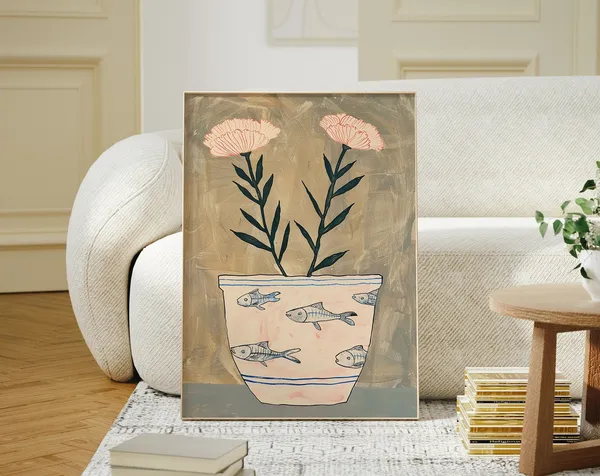 Mediterranean Vintage Still Life, Botanical Art Print