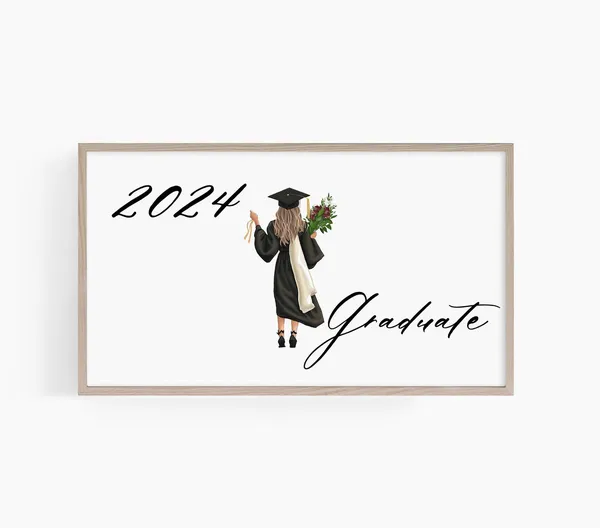 Graduation Frame TV Art, Class of 2024 Poster