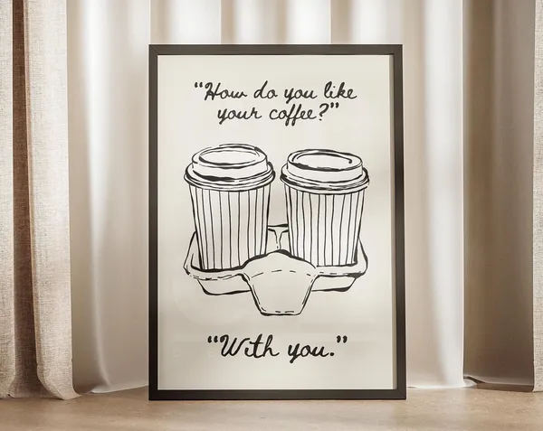 How Do You Like Your Coffee? Caffeine Menu Poster