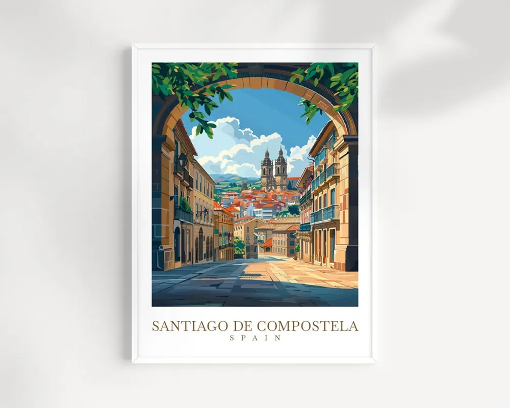 Santiago De Compostela Gift Art Print