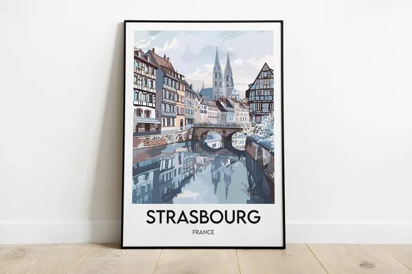 Strasbourg France Travel Poster, Travel Poster