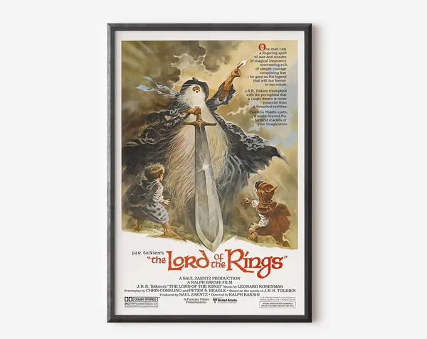 Lord Of The Ring 1978 Retro Fellowship Poster
