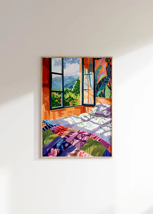 Henri Matisse Inspired Art Print, Retro Wall Decor