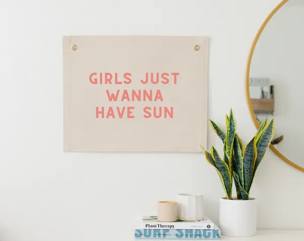 Girls Just Wanna Have Sun Beach Nursery Wall Art