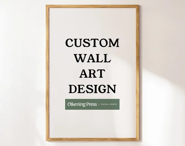 Customized Christian Poster, Personalized Bible Verse Art
