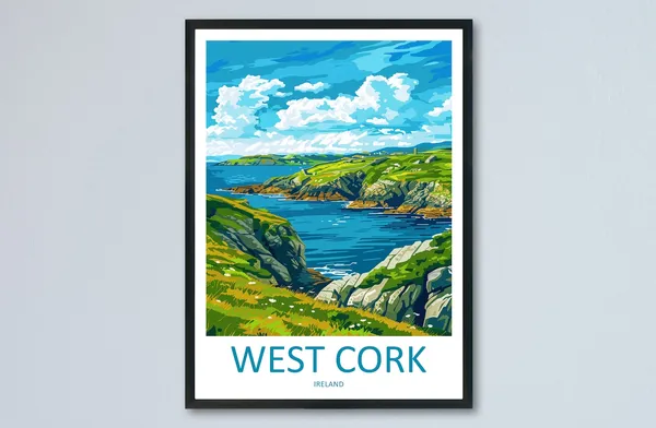 West Cork Landscape Art Print, Ireland Home Decor