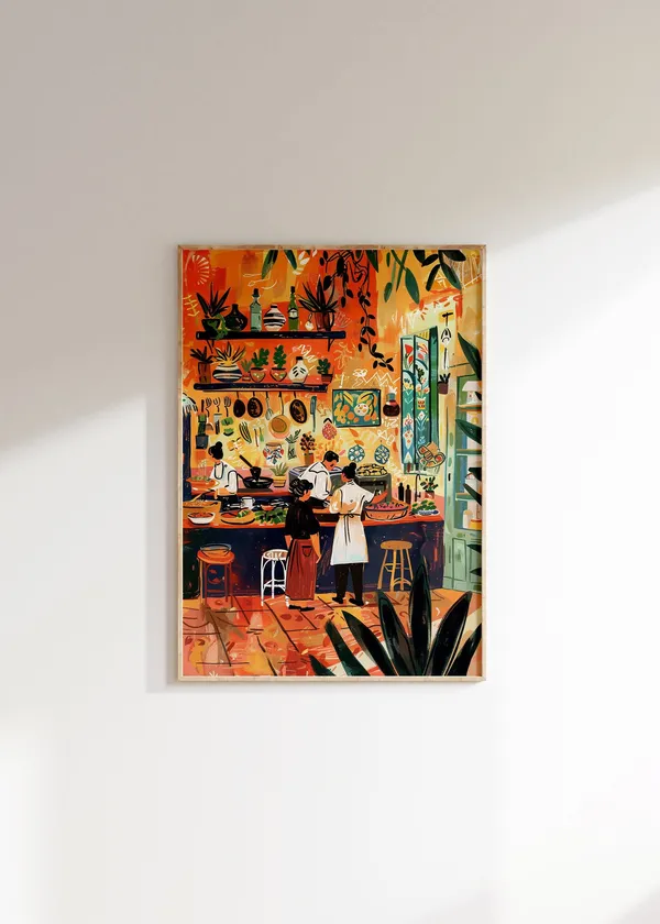 Henri Matisse-Inspired Retro Wall Art Print
