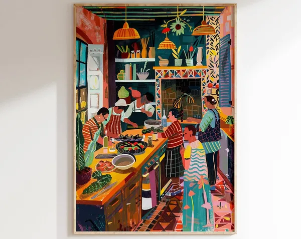 Matisse-Inspired Retro Art Print, Gallery Wall