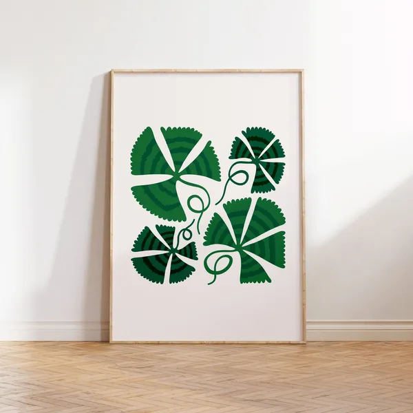 Jungle Flora Tropical Flowers Art Print