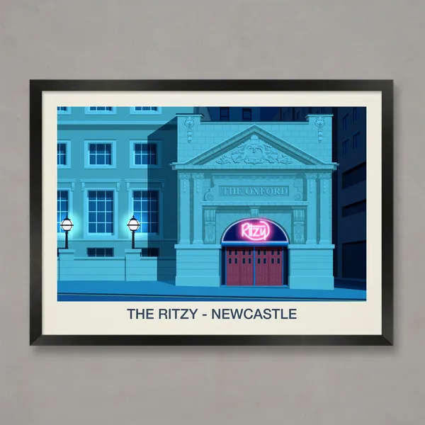 The Ritzy Newcastle Poster Print