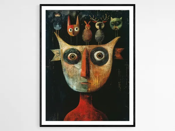 Surreal Fantasy Dreamworld Art Print, Statement Piece