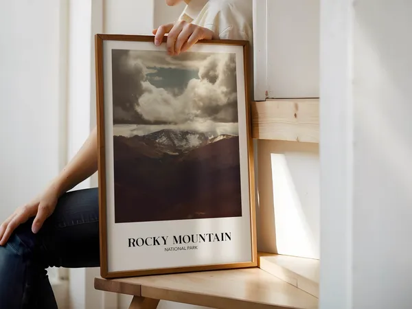 Celestial Rocky Mountain National Park Travel Poster