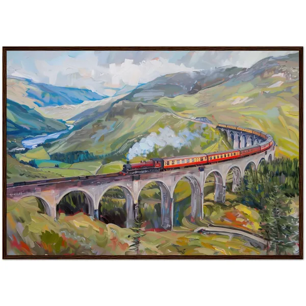 Scotland Highland Glenfinnan Viaduct Travel Poster