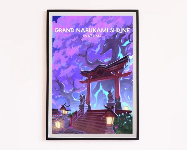 Grand Narukami Shrine Travel Poster
